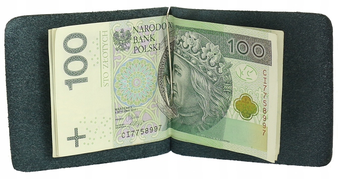 

Poziomy Skórzany Portfel Banknoty Klips 4 Kolory