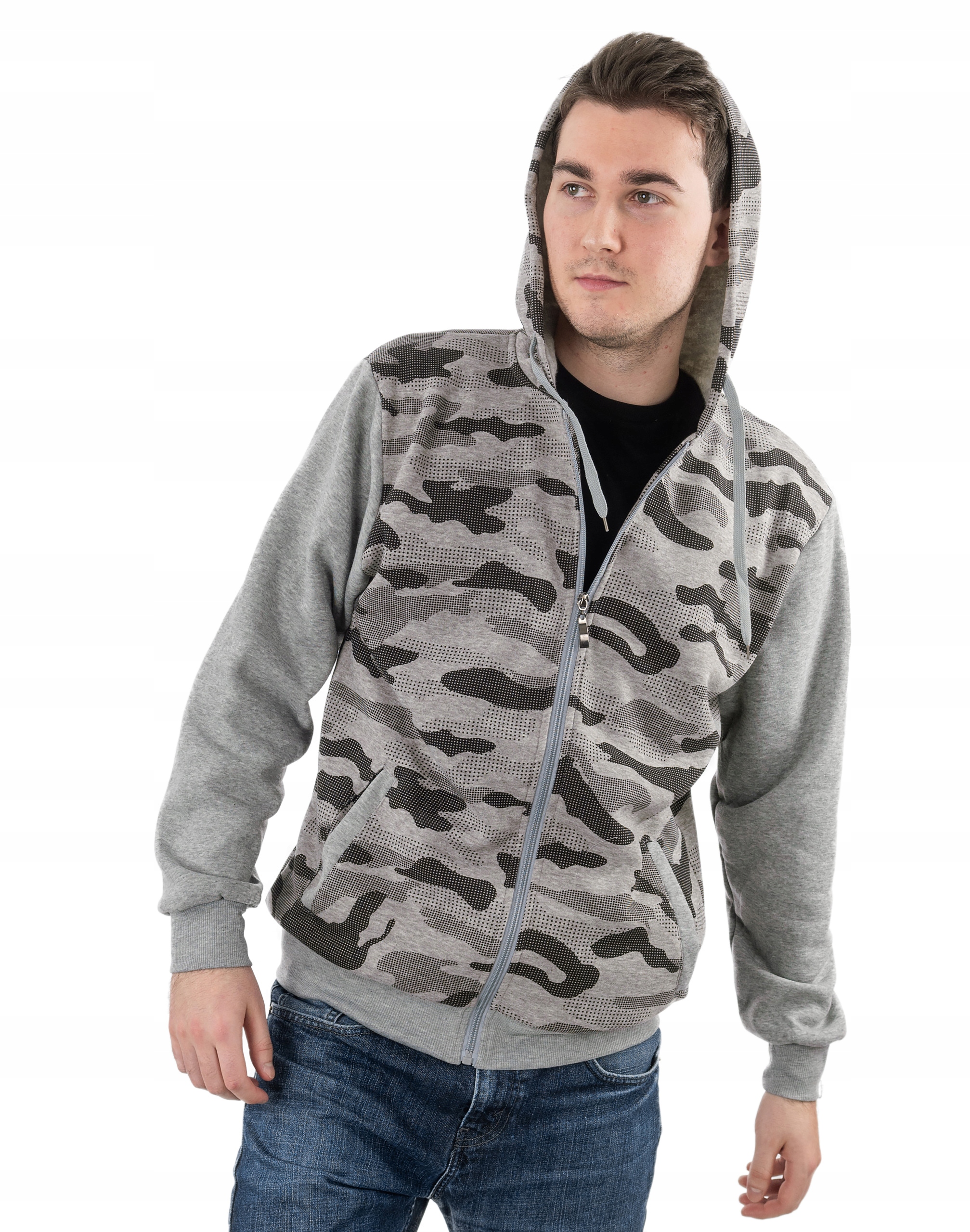 

Bluza Męska Moro Rozsuwana z Kapturem 2320-02 r XL