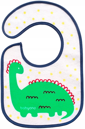 Babyono Śliniak Mały 3m Rzep 831 Dino