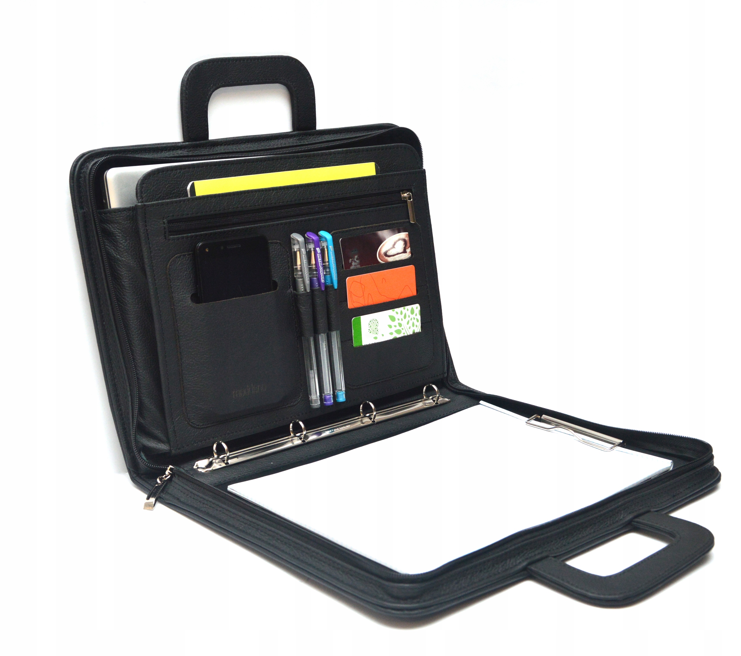 BIWUAR AKTÓWKA ORGANIZER A4 TECZKA SKÓRA NATURALNA Model Producent !!! produkt Polski firmy ''moddano''