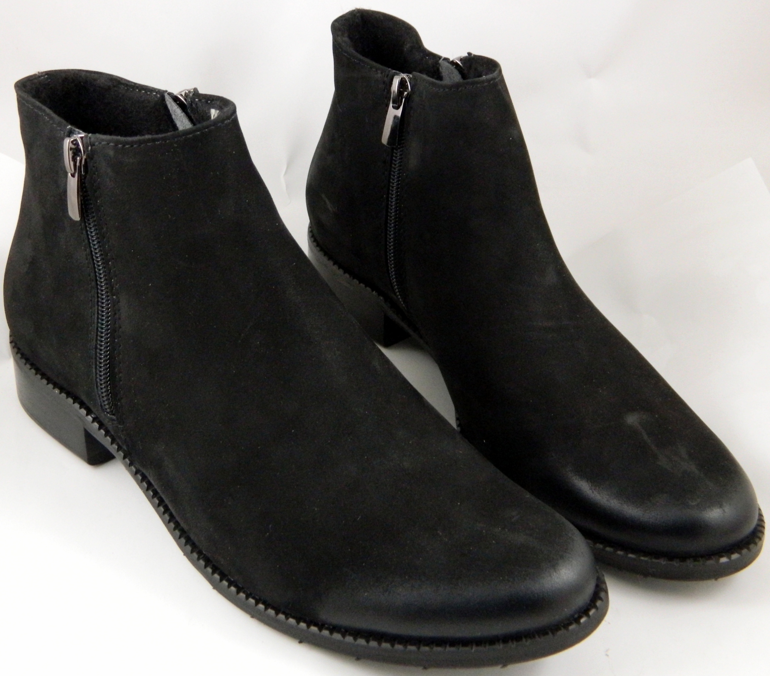 

UNI-19 Wygodne Stylowe Niskie Botki Skóra Nat 38