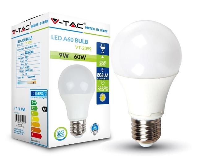 

Żarówka Led E27 9W 4000K Neutralna Duży Gwint