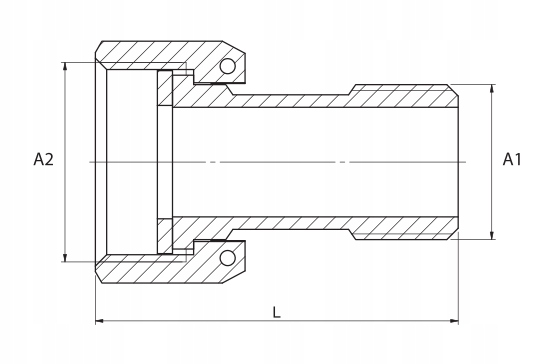 PÓŁŚRUBUNEK DO WODOMIERZA 1/2'' X 3/4'' Marka DIAMOND