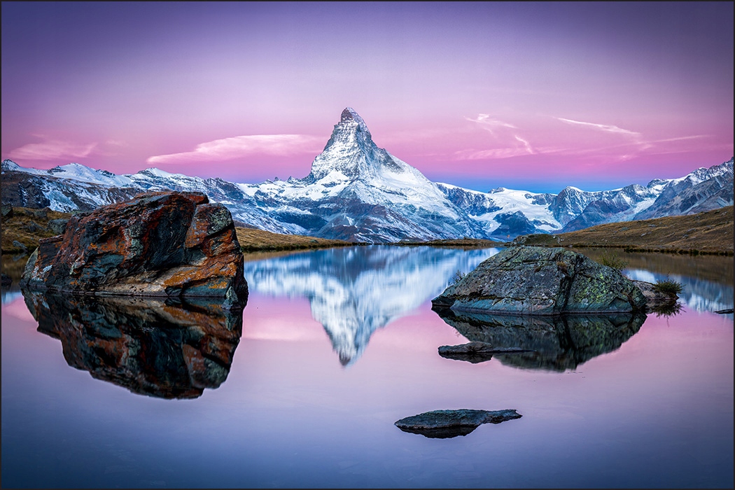 Fototapeta 3D hory jezero výhled jídelna 210x315