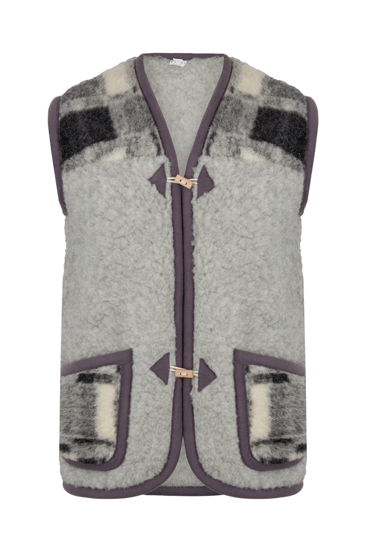 

Ciepła Kamizelka Wełniana 100% Merynos rozmiar XXL