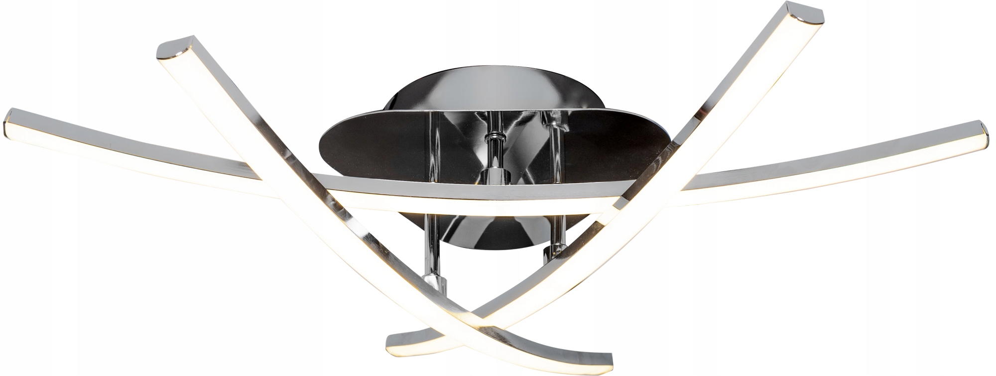 

Lampa Sufitowa Plafon Led Modern Nowoczesna Chrom