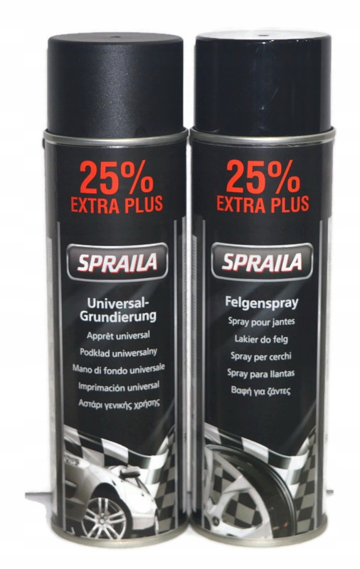 

Spraila Zestaw Do Felg Czarny Połysk Podkład