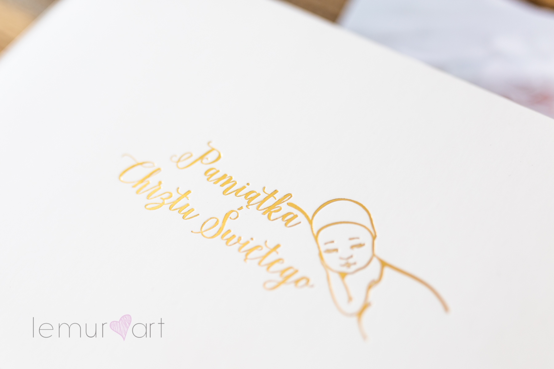 Pudełko białe opakowanie na zdjęcia 15x21 15x23 PAMIĄTKA CHRZTU ŚWIĘTEGO Model brak