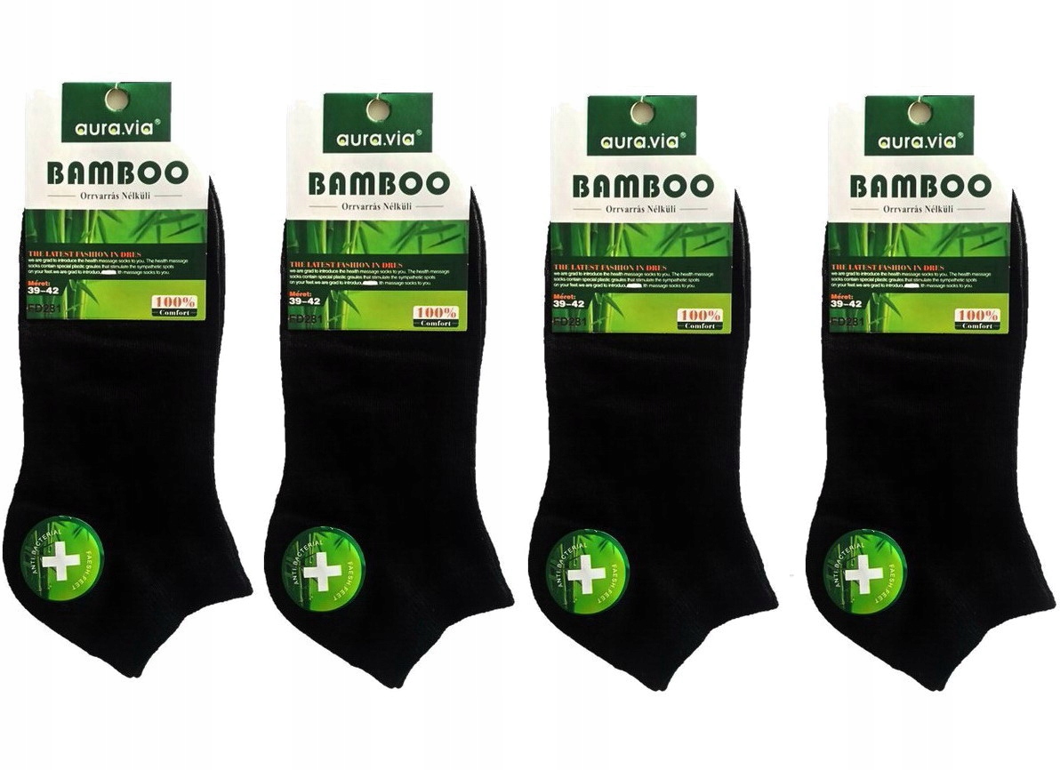 

4x damskie Stopki Bambusowe auravia Skarpety 35-38