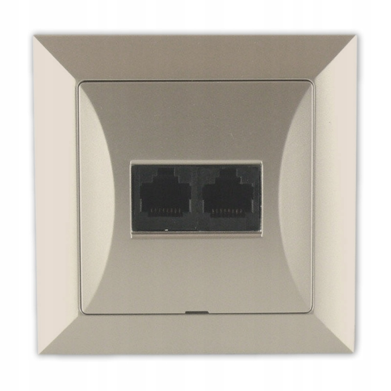 

Opal Gniazdo Komputerowe Podwójne RJ-45 Satyna