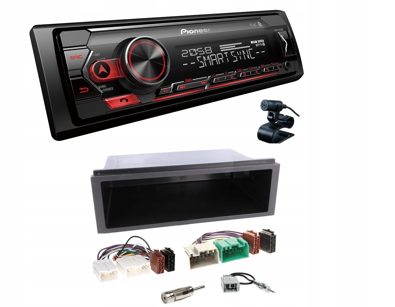Pioneer MVH-S420BT Rádio iPhone Usb Volvo S40 V40 Montážny systém