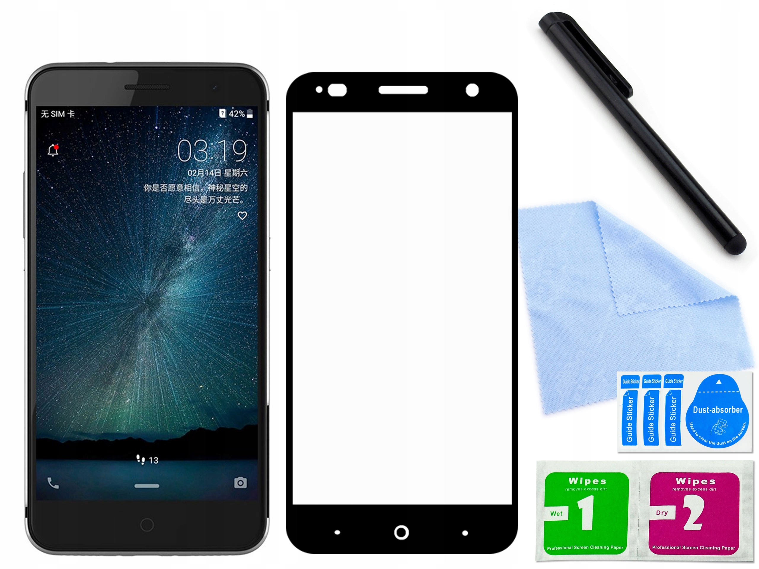 

Szybka hartowana 3D do Zte Blade A2S V0721 Czarne