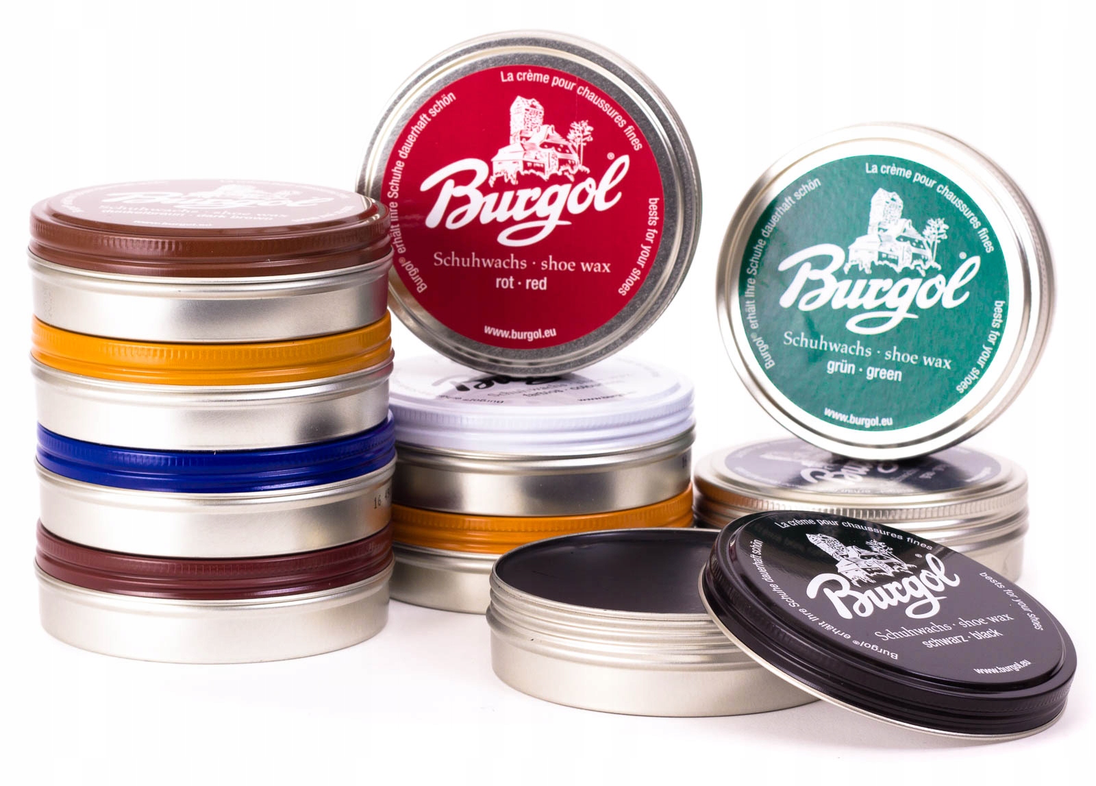 Pasta Wosk do butów 100 ml Szary Burgol Kod producenta 141_B1430009_09