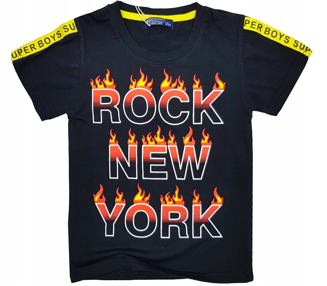 

T-shirt koszukla Fire Rock r 4 - 98/104 Black