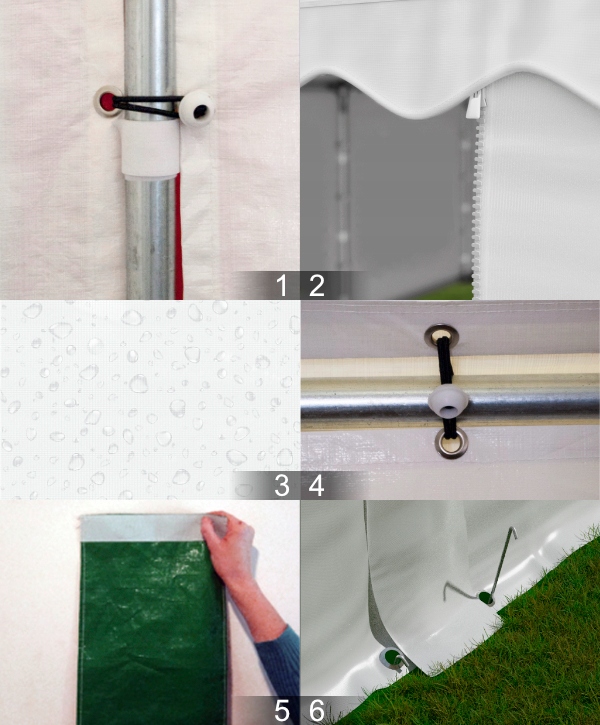 4x6m 2-3,15m Namiot handlowy magazyn sklepowy Szerokość 4 m