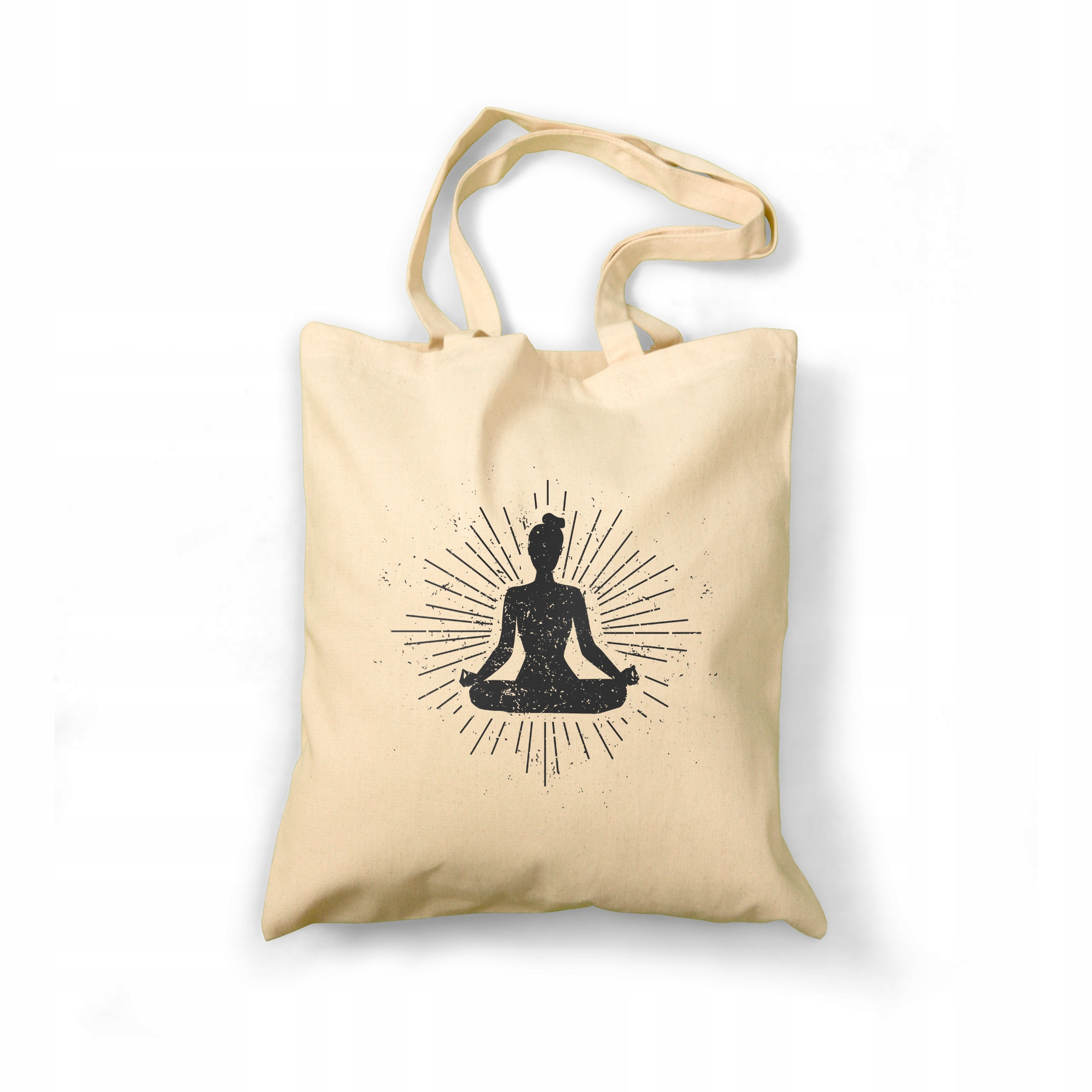 

Torba ekologiczna bawełniana ecru - nadruk Yoga