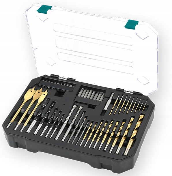 ZESTAW WIERTEŁ I BITÓW VAK721 WARSTWA TYTANU