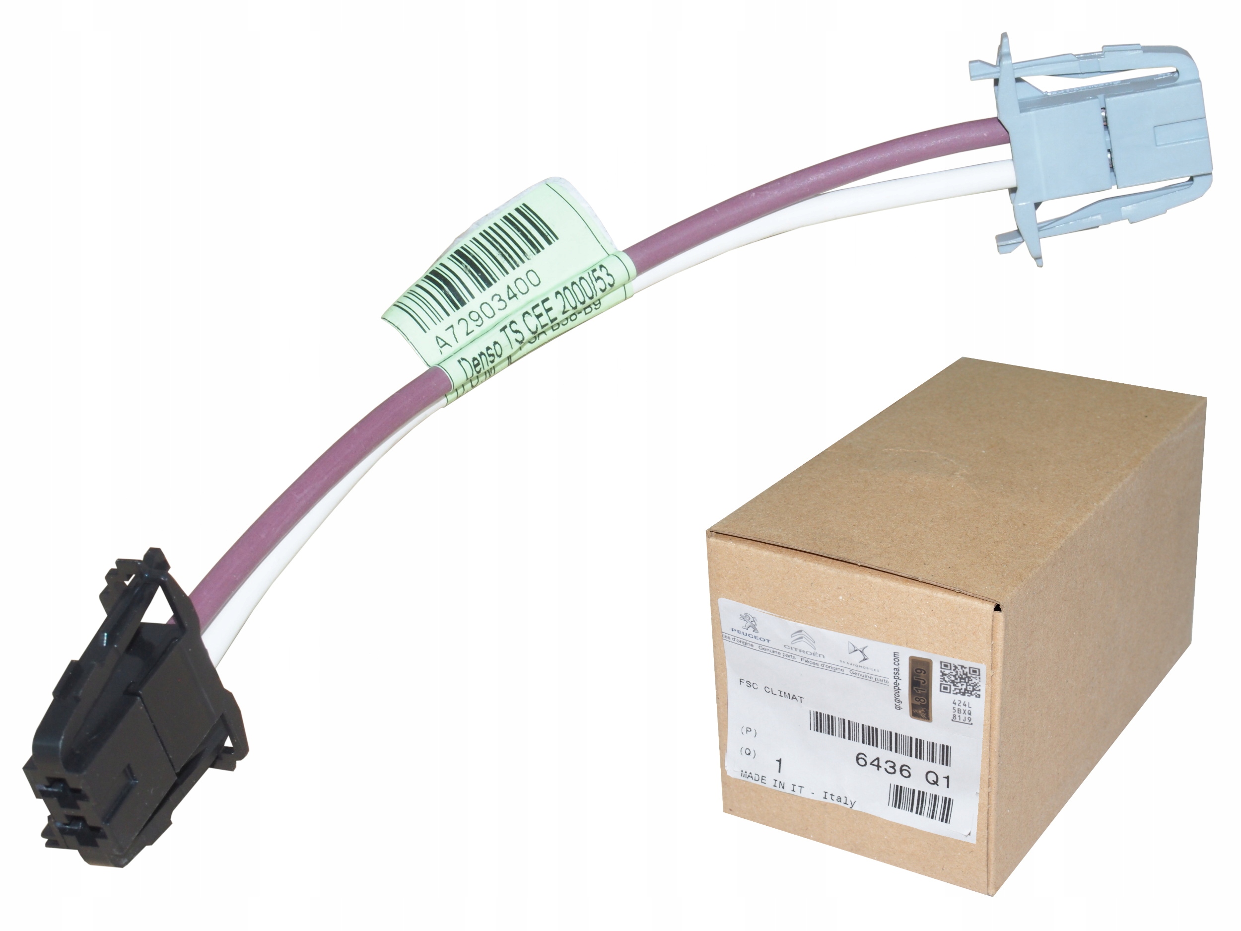 WIĄZKA KABEL WTYCZKA DMUCHAWY CITROEN BERLINGO