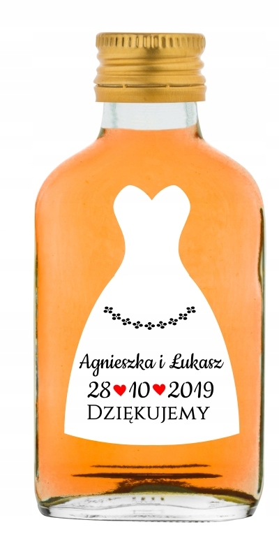 

Buteleczka prezent gości ślub wesele podziękowanie