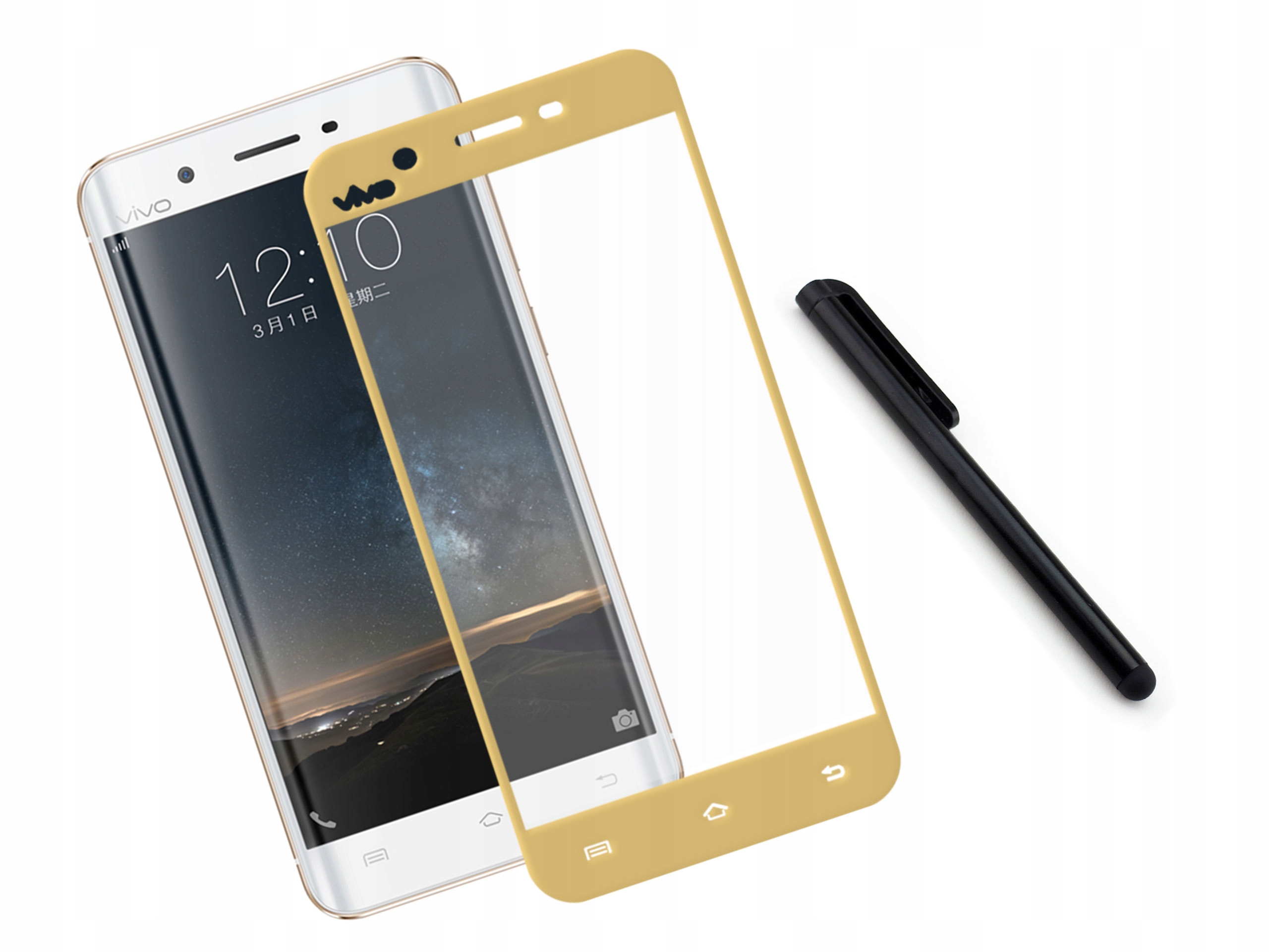 

Szkło hartowane 3D telefon Vivo Xplay 5 Złote