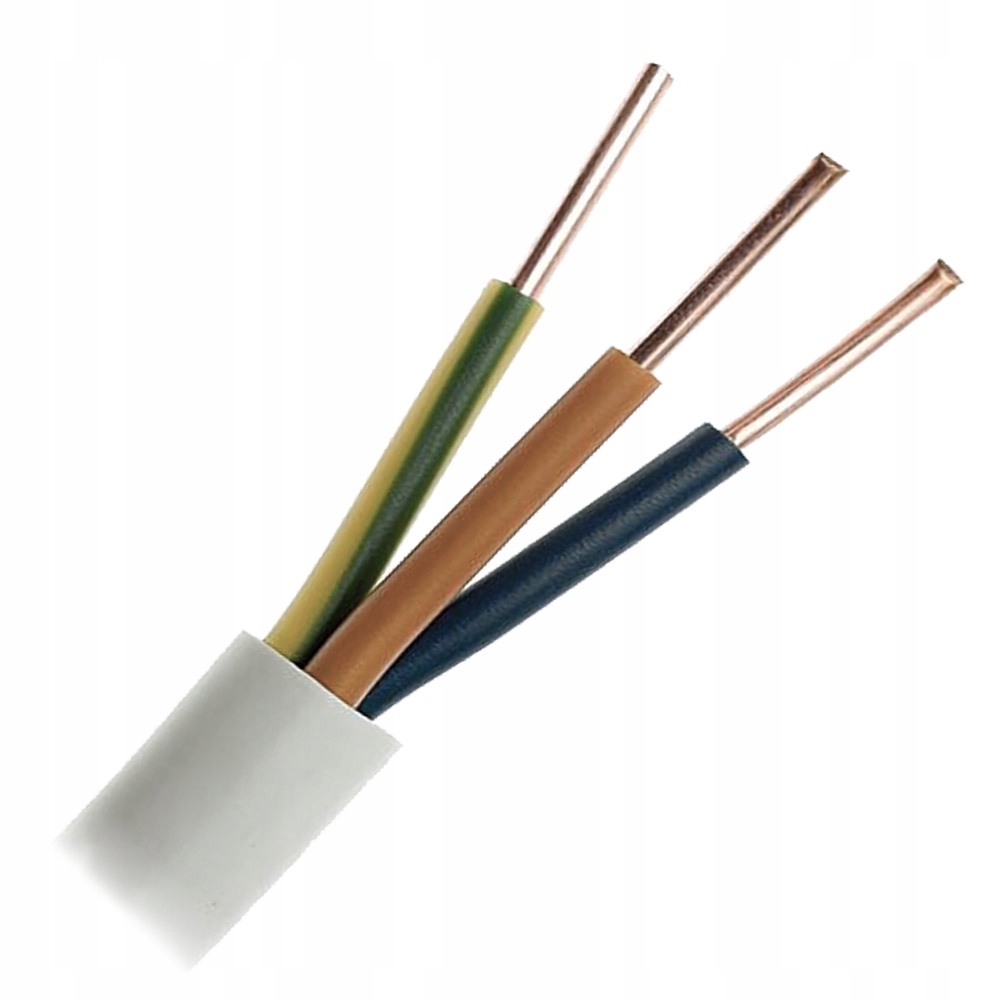 

Przewód Instalacyjny Drut Ydy 3x2,5 mm² 750V 100mb