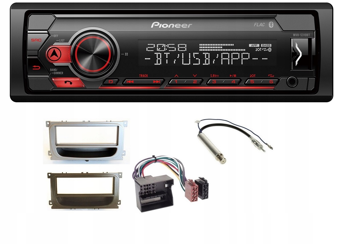 Autorádio Pioneer MVH-S310BT Pre Ford Focus, C-max, Kuga