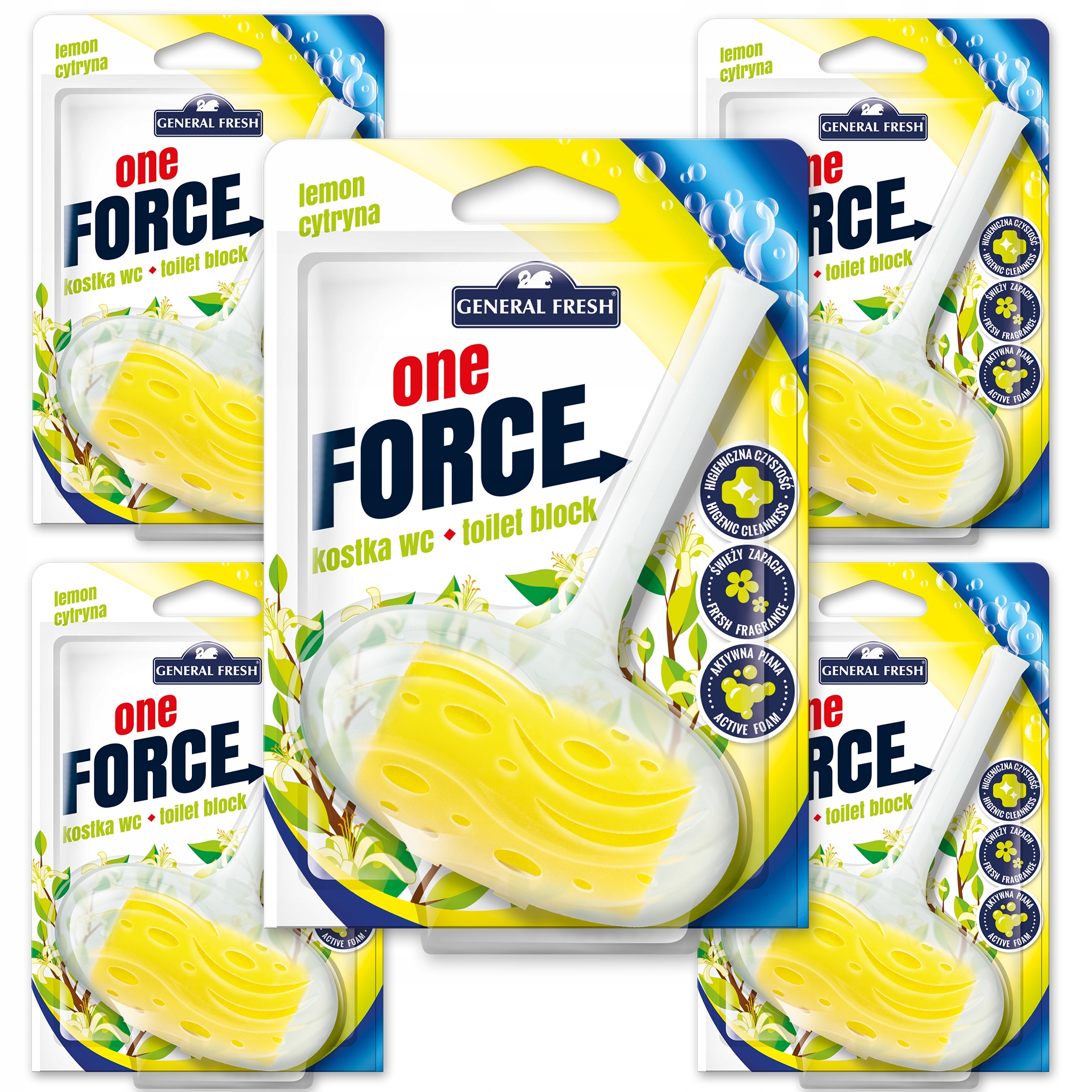 

General Fresh kostka Wc One-Force - cytryna x5