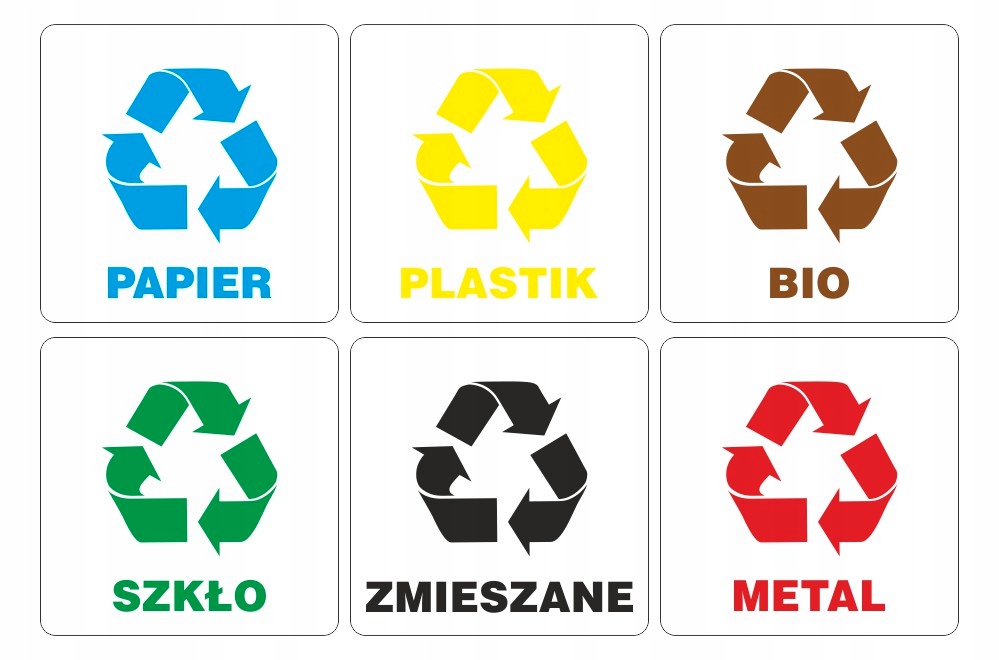 

Naklejki Na Śmietniki - Kosze Na Śmieci 20cm