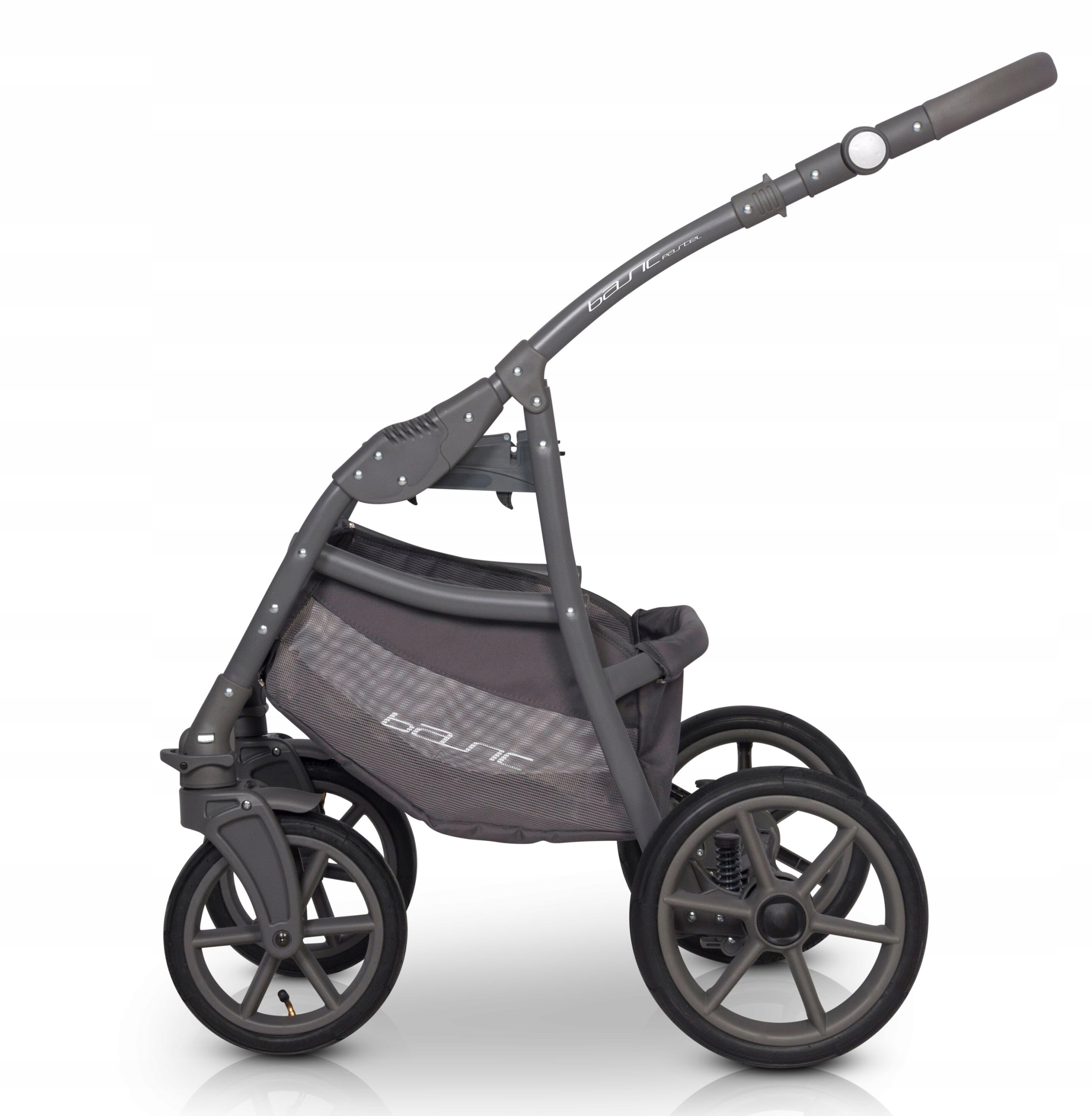 WÓZEK RIKO BASIC 2W1 DODATKI KOLOR PASTEL MIĘTA Typ siedziska Rozkładane