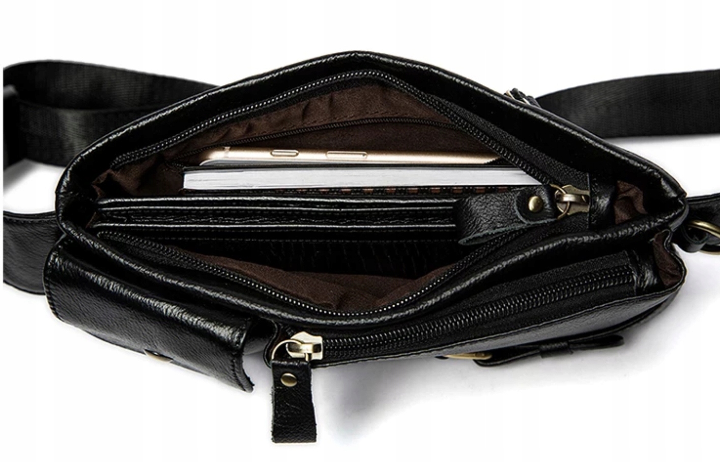 Saszetka biodrówka torba nerka firmy WESTAL skóra Marka WESTAL