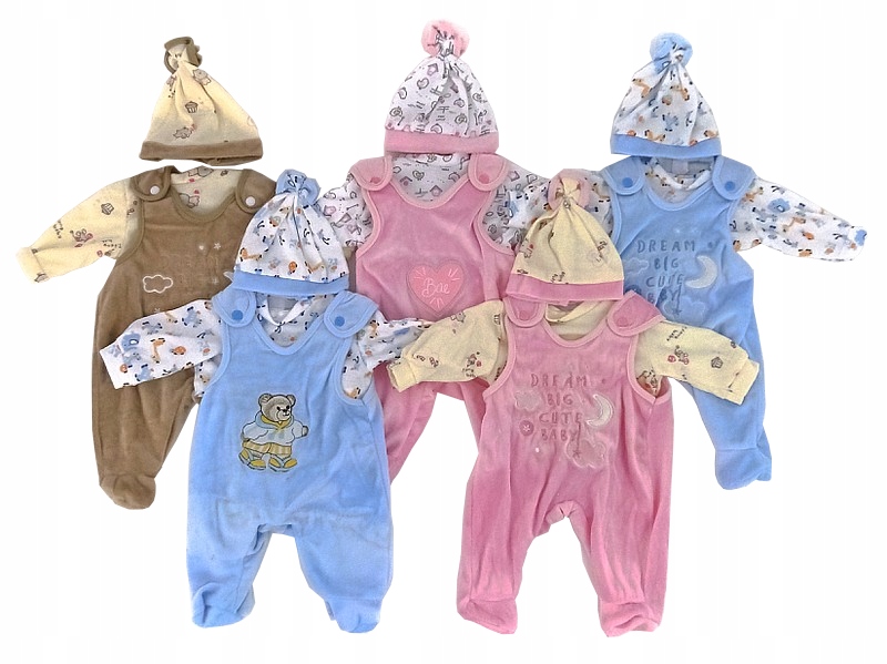 UBRANKA dla lalek SUKIENKI 40CM ubranko 100 wzorów Kolor dominujący wielokolorowy