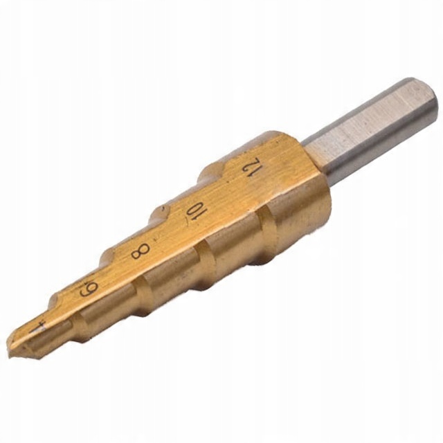 

Wiertło stopniowe stożkowe Hs Tytan 4-12mm wiertła
