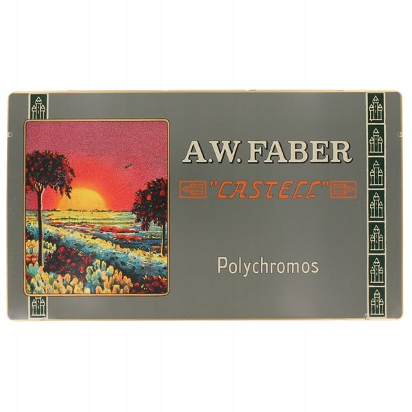 Polychrómované retro pastelky 12 farieb Faber-Castell mini