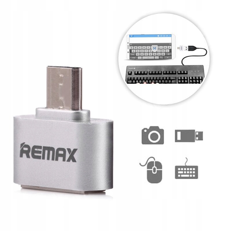 

Remax markowy adapter przejściówka Otg Usb host