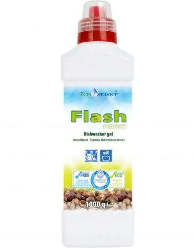 

Żel myjący do zmywarki Flash 1l z orzechów mydlany