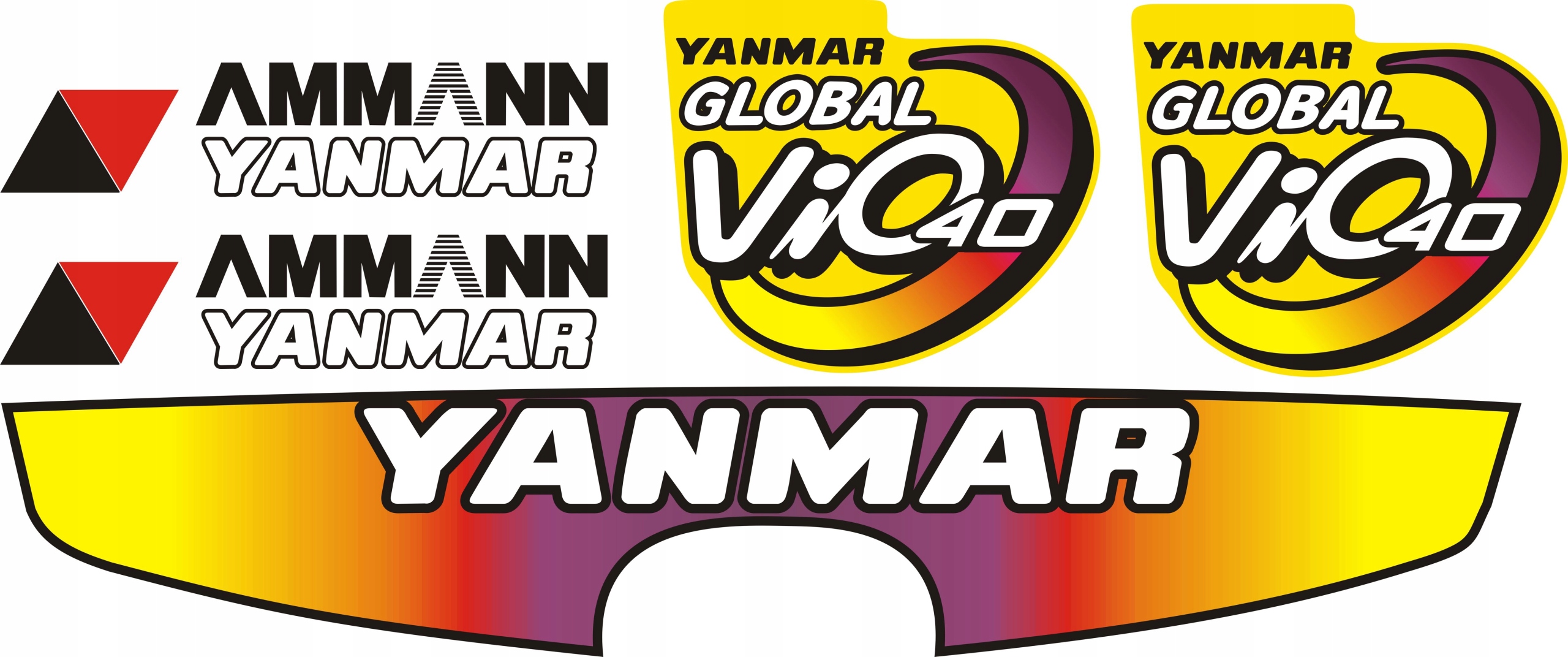 NAKLEJKA NAKLEJKI AMMANN YANMAR VIO40 VIO45 VIO30 Producent części Vitex