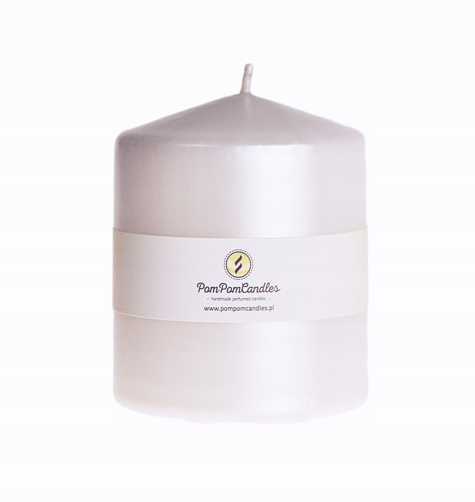 

Świeczka Walec Biała Perłowa 6,5 X 7 cm Świeca