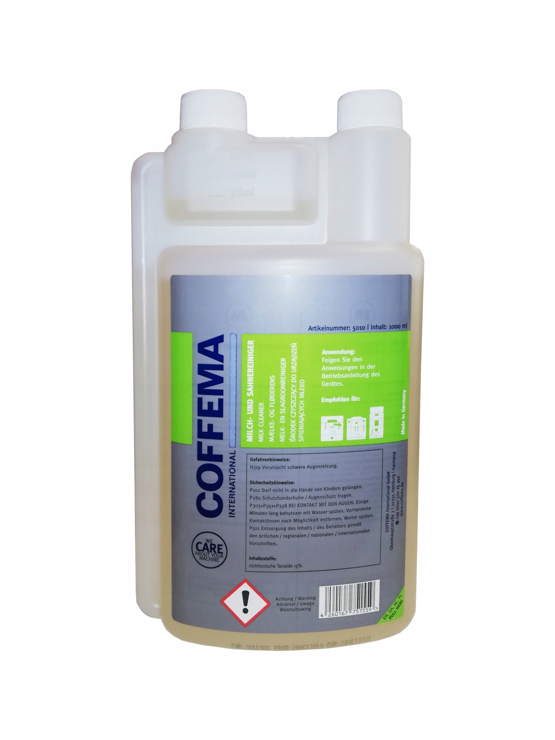 

Płyn do czyszczenia cappuccino 1l Coffema