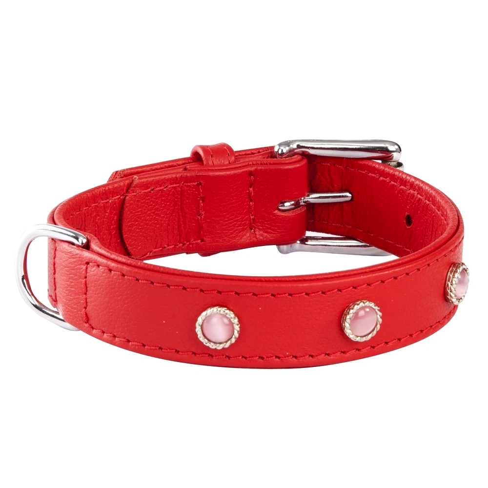 

Dingo Obroża Royal Skóra Ozdobna 3,0 x 65CM Czerw