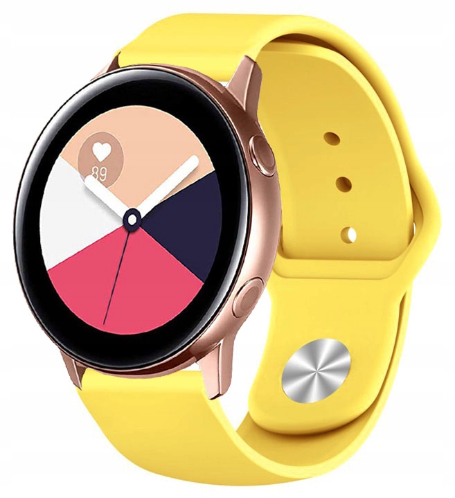 Żółty Silikonowy Pasek Samsung Galaxy Watch Active (Tech-Band)