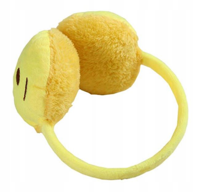 Ciepłe NAUSZNIKI USZY EMOJI EMOTKA zimowe dzieci Wzór dominujący inny wzór