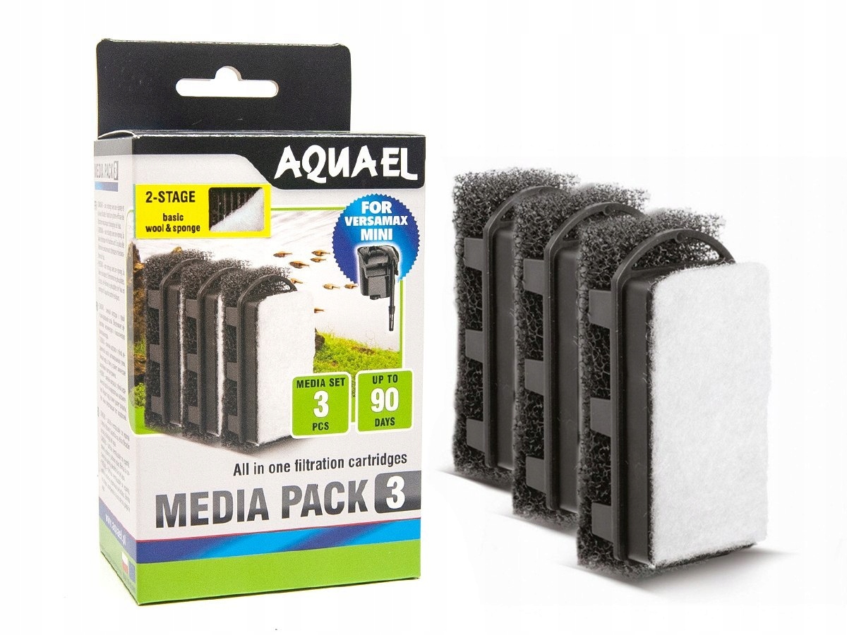 

Aquael Media Pack 3 standard Versamax mini (3szt)