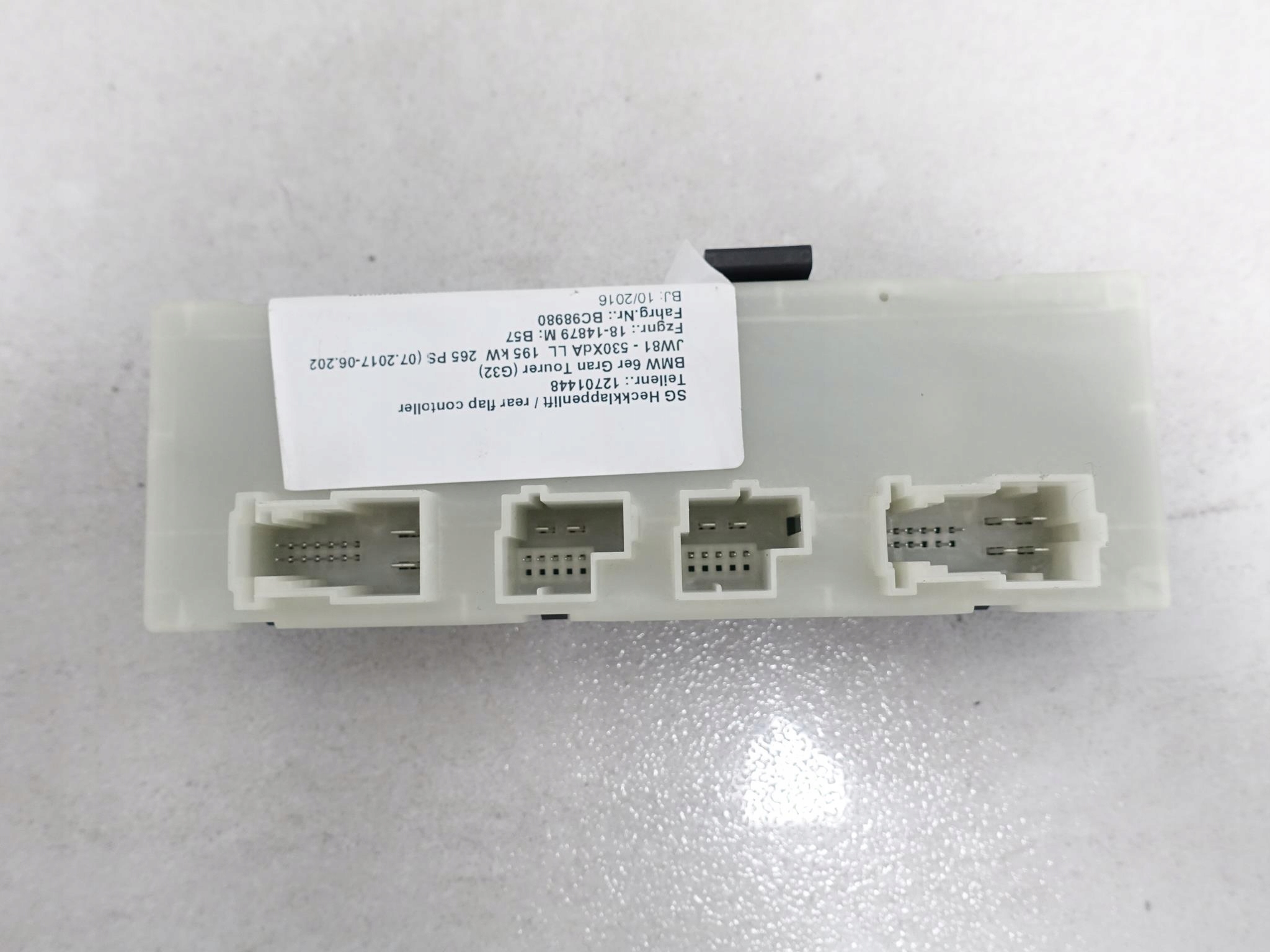 BMW 6 G32 module electrical bonnet rear part 7481043