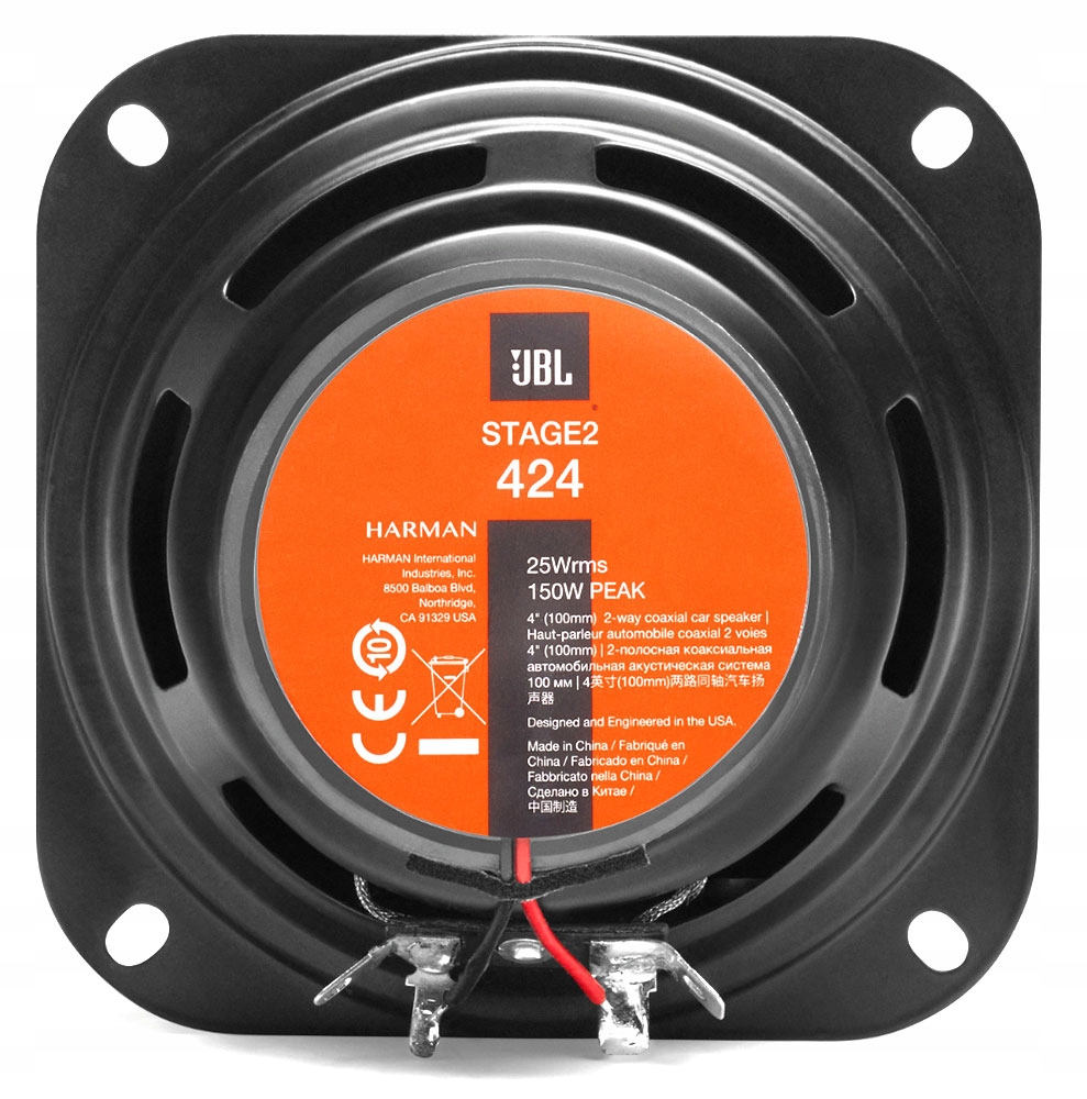 JBL Stage2 424 Glosniki samochodowe 100mm 10cm Producent code STAGE2 424