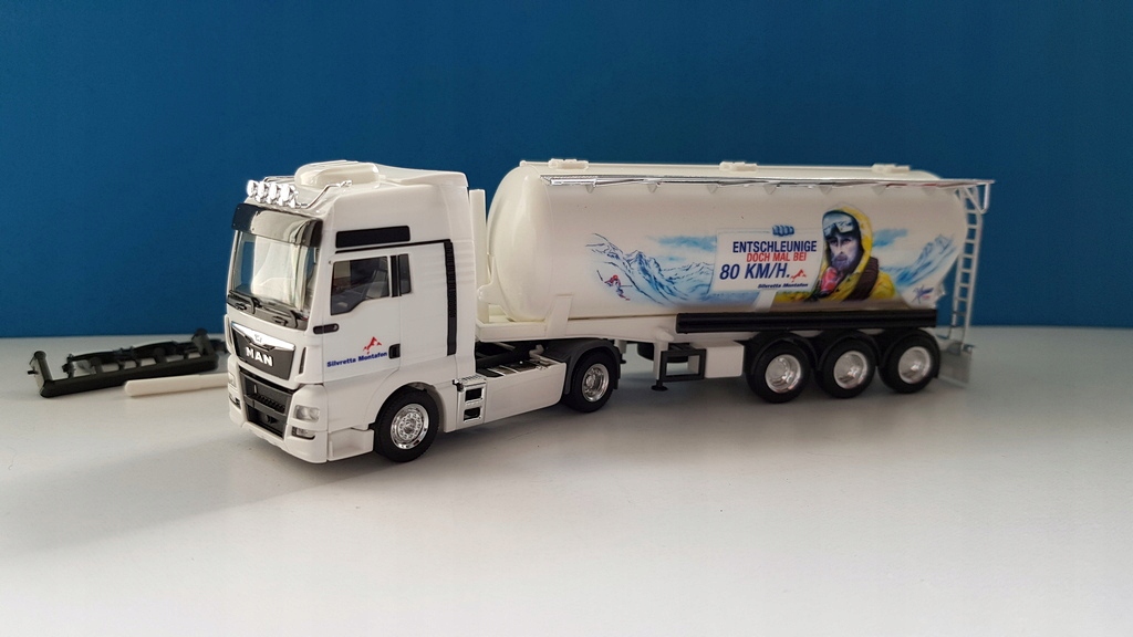 Herpa 307130 Man Tgx XXL Silo Melmer Montafon