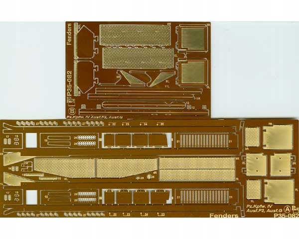 Part P35-082 1/35 Panzer IV Ausf.F2, G blatníky (Tamiya)