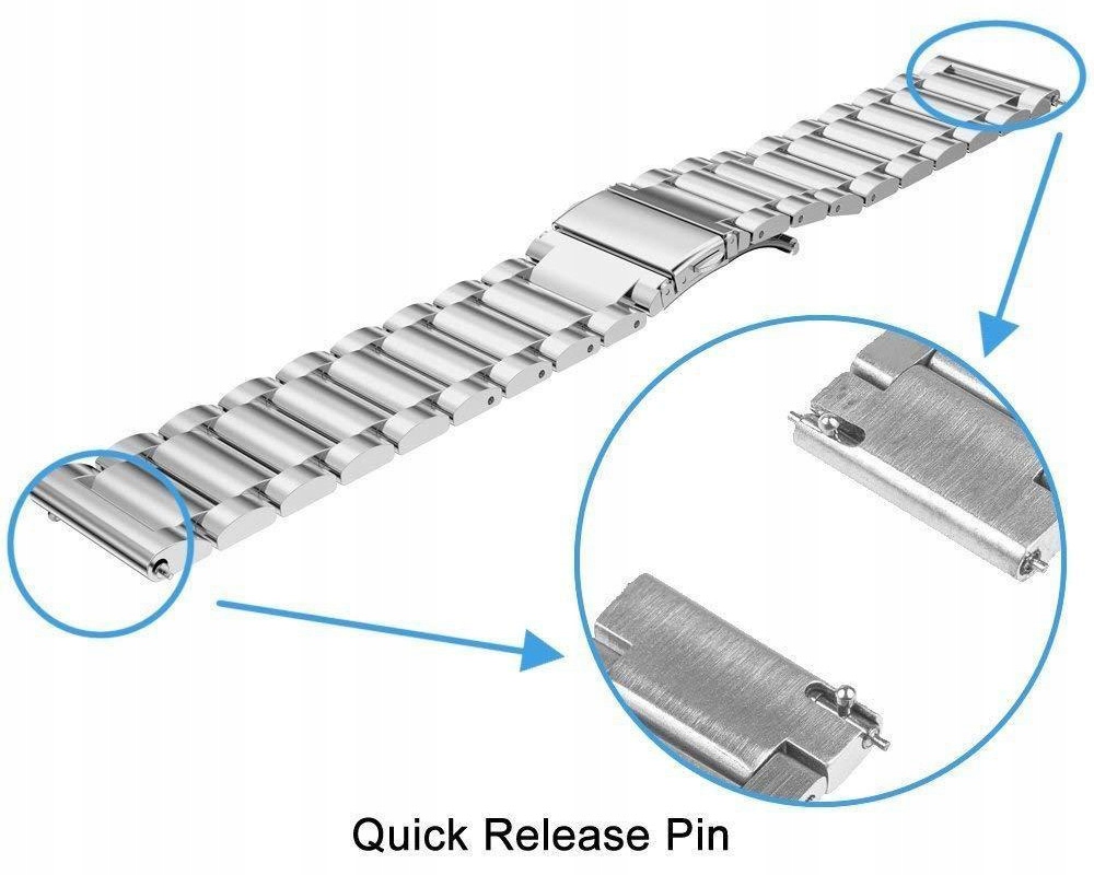 Stalowa bransoleta SAMSUNG GALAXY WATCH 46MM Materiał stal