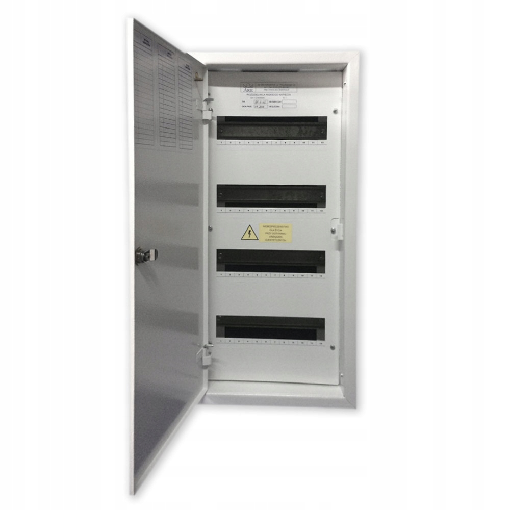 

Rozdzielnica metalowa podtynkowa Rp 4x12 Polska