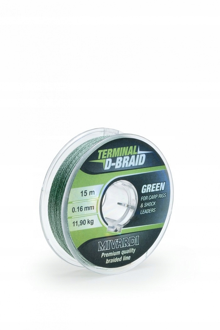 Mivardi Terminal D-Braid Green 0,12 mm 15 m