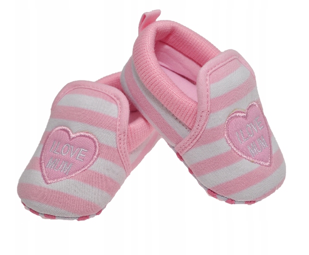 buciki dla niemowląt niechodki I LOVE MUM DAD 0-6m